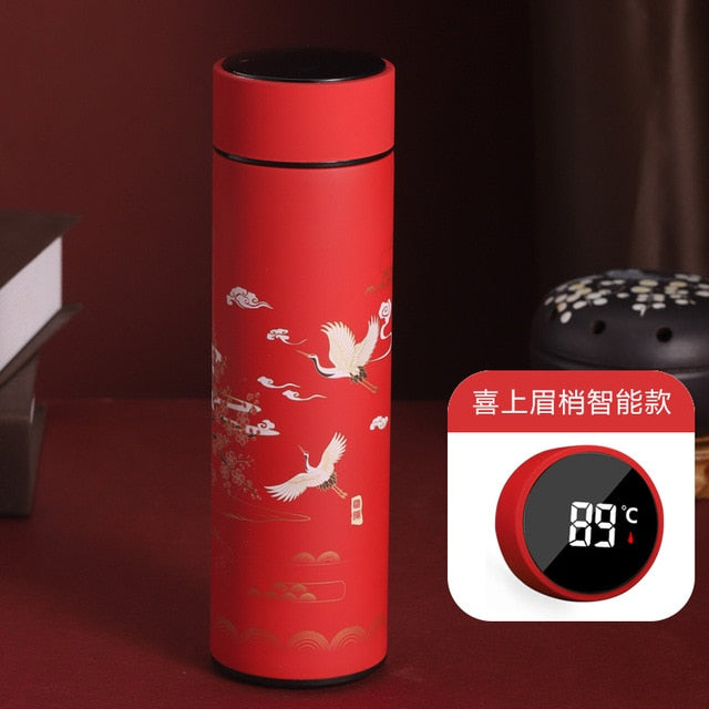 Temperature Display Thermos Bottle Cup