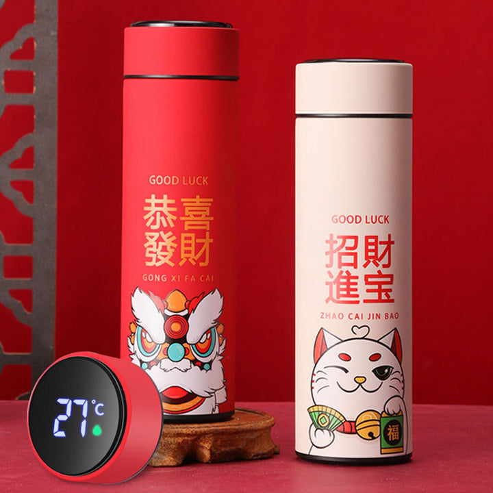 Temperature Display Thermos Bottle Cup